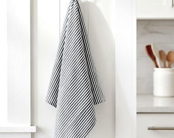 100%  French Linen Kitchen Towel, Hand Towel with Hanging Loop
