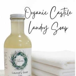Eco Friendly Laundry Detergent Organic Liquid Laundry Soap, HE Safe, Non Toxic, Zero Waste, Plastic Free Cleaning