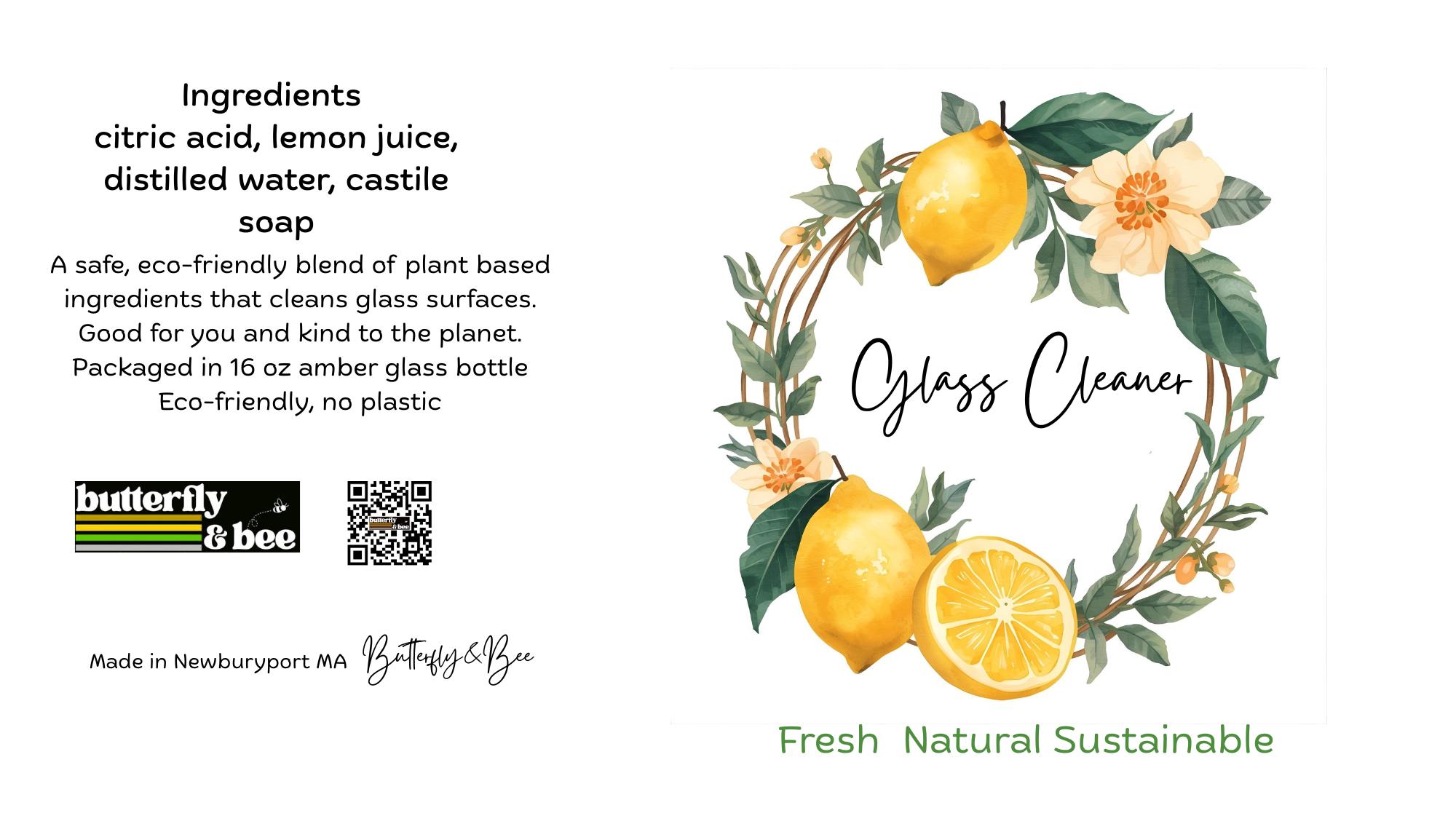 Natural Glass Cleaner and Window Cleaner Bathroom Mirror Cleaner Zero Waste No Streak  Cleaner for Windows and Mirrors - Thumbnail 5