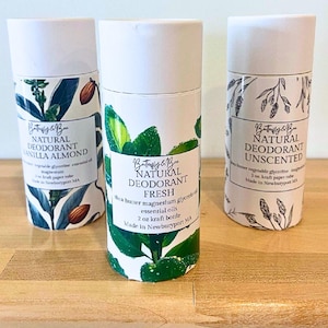 Natural Deodorant Aluminum Free Strawberry Deodorant for Teens and Adults Baking Soda Free Zero Waste Packaging Deodorant