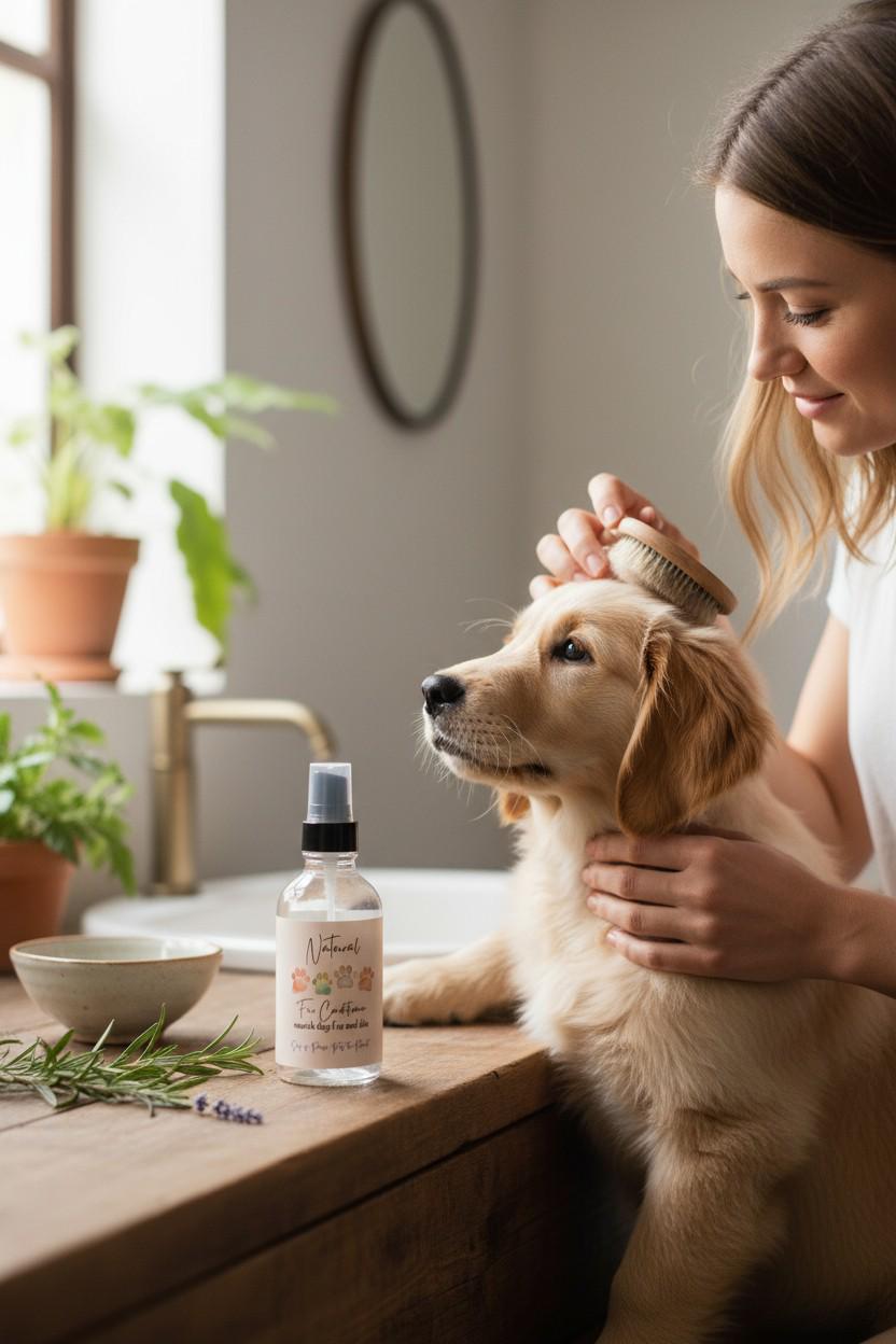 Dog Fur Conditioner Spray, Natural Dog Coat Conditioner Detangler for Fur Shine Spray  Healthy Shiny Dog Coat - Thumbnail 4