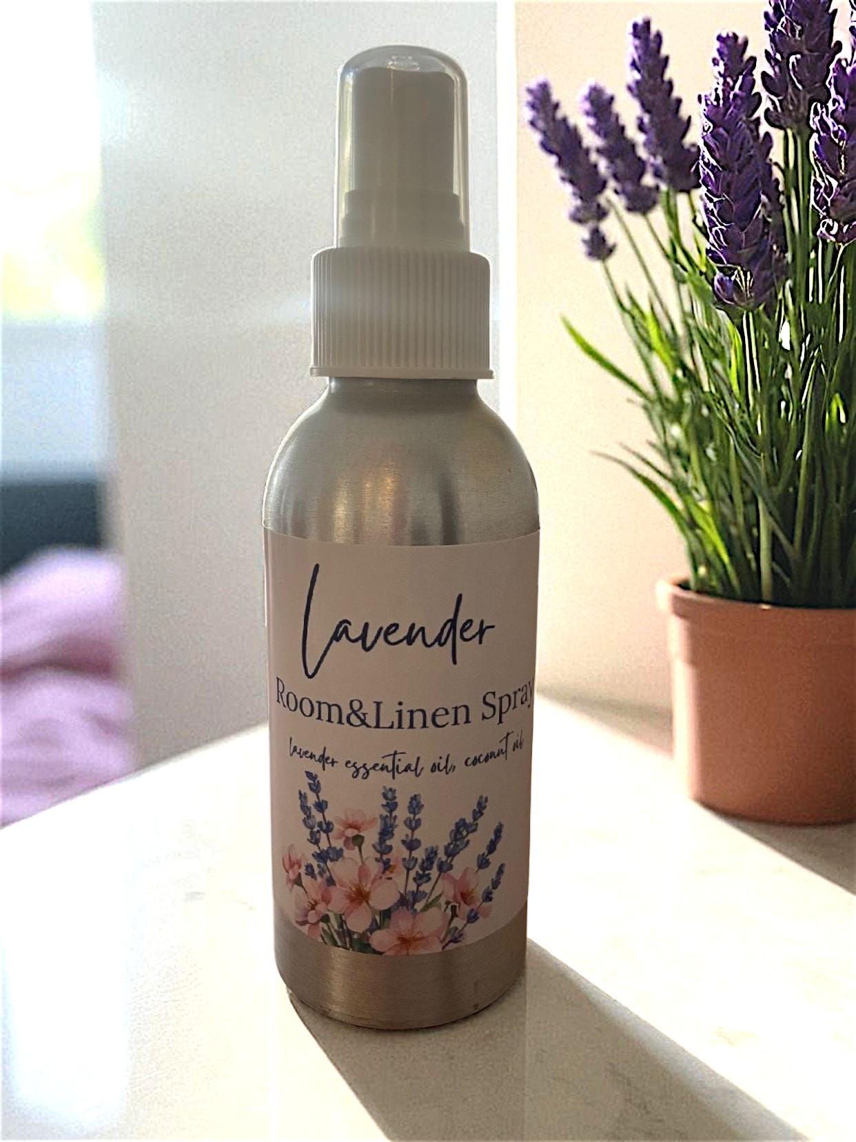 All-Natural Linen Spray: Lavender, Peony & Fresh Linen Scent Freshen Linens, Curtains Room Freshener