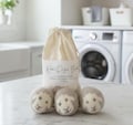 Wool Dryer Balls, Eco Friendly Dryer Sheet Option, Laundry Softener with Fresh Scent Reusable