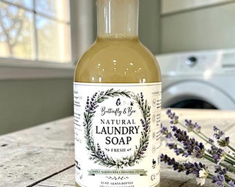 Organic Castile Laundry Detergent Plant-based  Concentrated Laundry Soap HE Safe