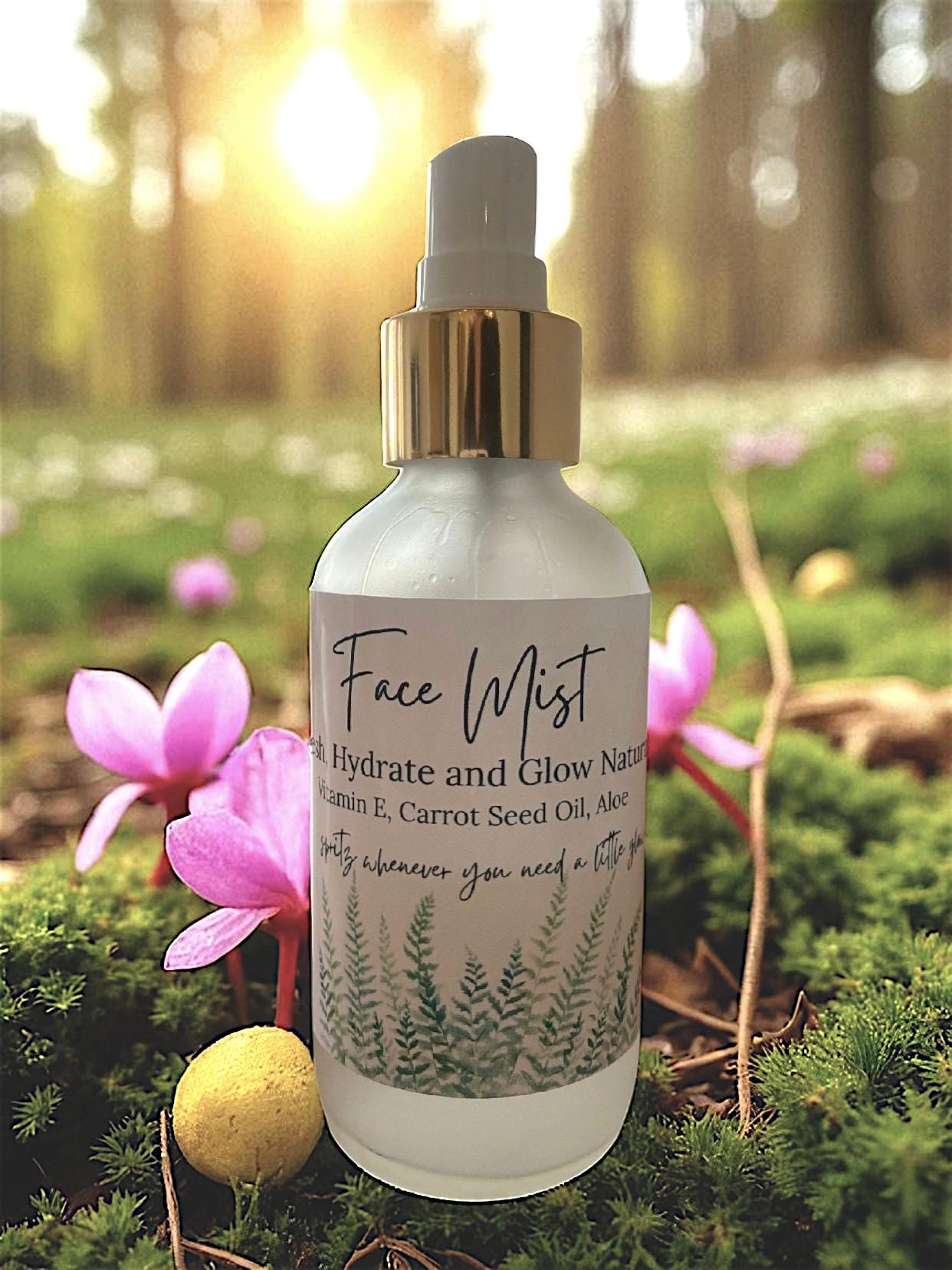 Hydrating Face Mist: Vitamin E, Carrot Seed Oil - Natural Skincare - Thumbnail 5