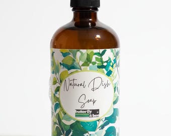 Organic Lemon Dish Soap: Natural, Eco-Friendly, Plastic-Free Dishwashing Liquid