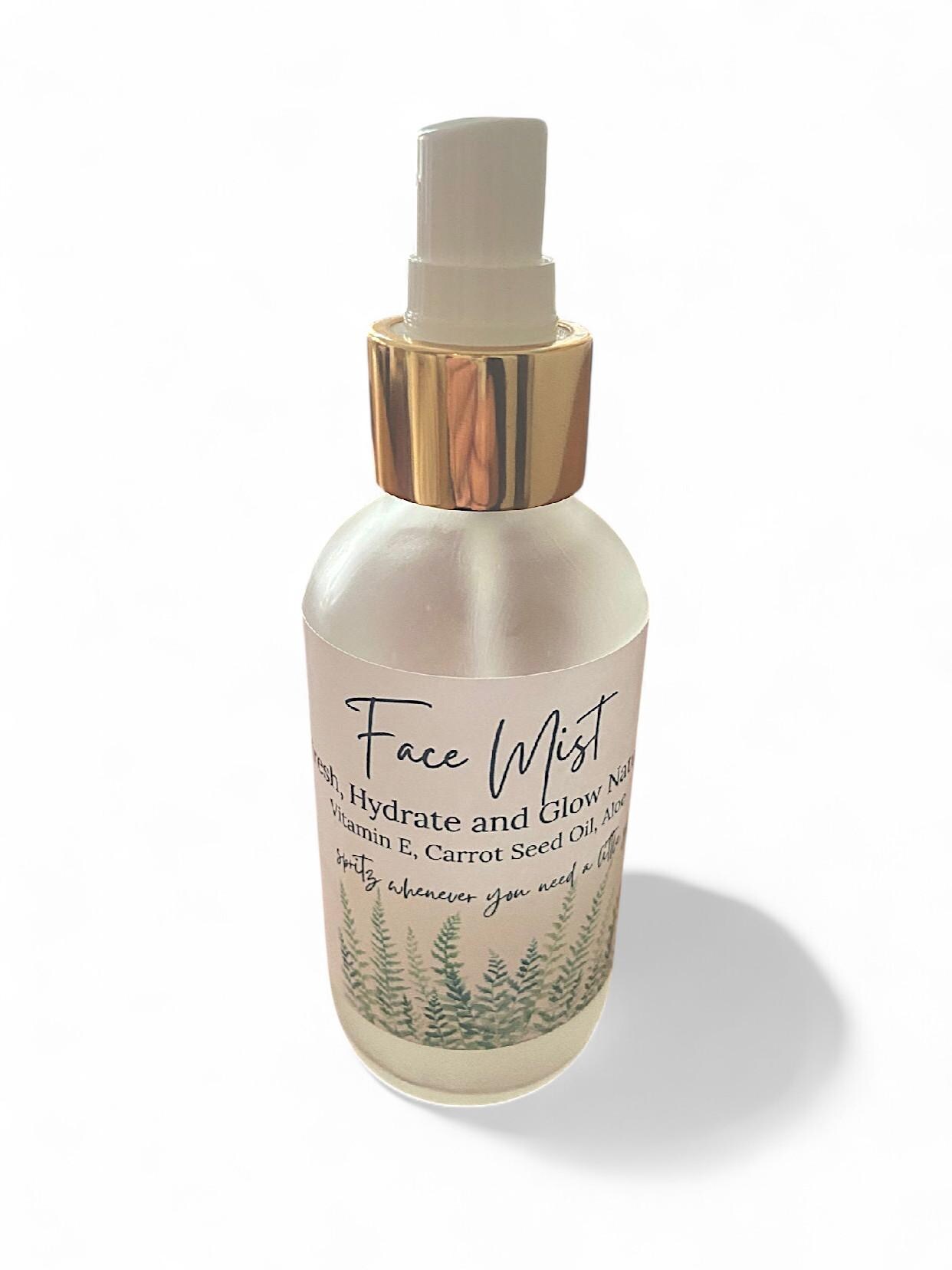 Hydrating Face Mist: Vitamin E, Carrot Seed Oil - Natural Skincare