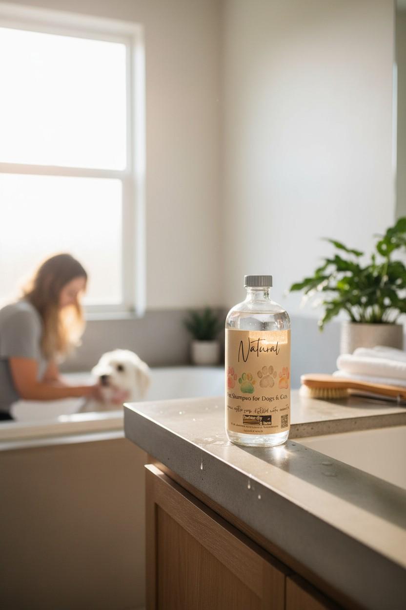 Natural Dog Shampoo, Organic Shampoo for Pets Conditions Fur and Coat - Thumbnail 7