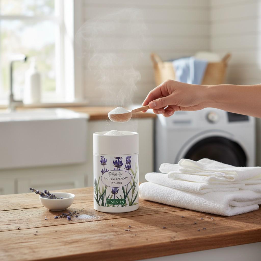 Natural Homemade Laundry Detergent: Powder Laundry Detergent  Non Toxic Laundry in Zero Waste Container Scented and Unscented Options - Thumbnail 7