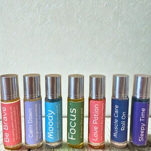 Roller Ball Perfume Essential Oil Blend with Glass Roll On Fragrance Oil Essential Oil with Organic Blends Essential Oil for Meditation