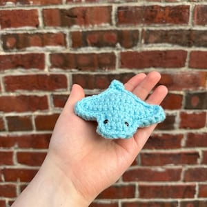 Steve the Stingray keychain/crochet/bag charm/gift/ birthday present/ Christmas gift