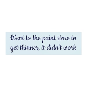Humorous Car Magnet - Funny Paint Store Quote, Auto Decor, Gift for Friends, Car Lover Gift, Funny Quotes, Car Accessories, 2522L