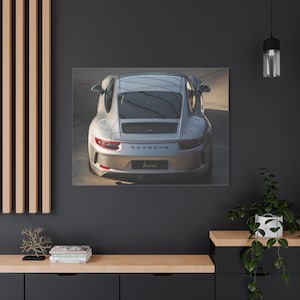 Stylish Car Canvas Print, Porsche Wall Art, Modern Home Decor, Gift for Car Lovers, Unique Automotive Decor, Porsche 911, 911 GT3