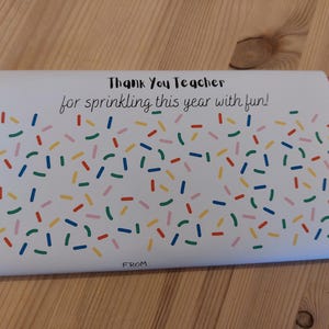 Thank You Teacher Chocolate Wrapper Gift