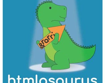 htmlasaurus sticker