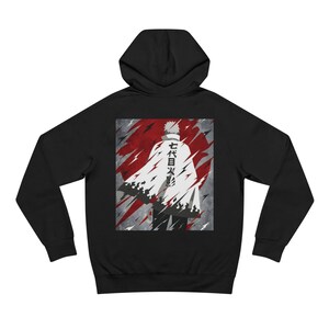 Dragon and Samurai Unisex Hoodie, Anime Style Sweatshirt, Cozy Layer for Fans, Streetwear for Events, Gifts for All Occasions