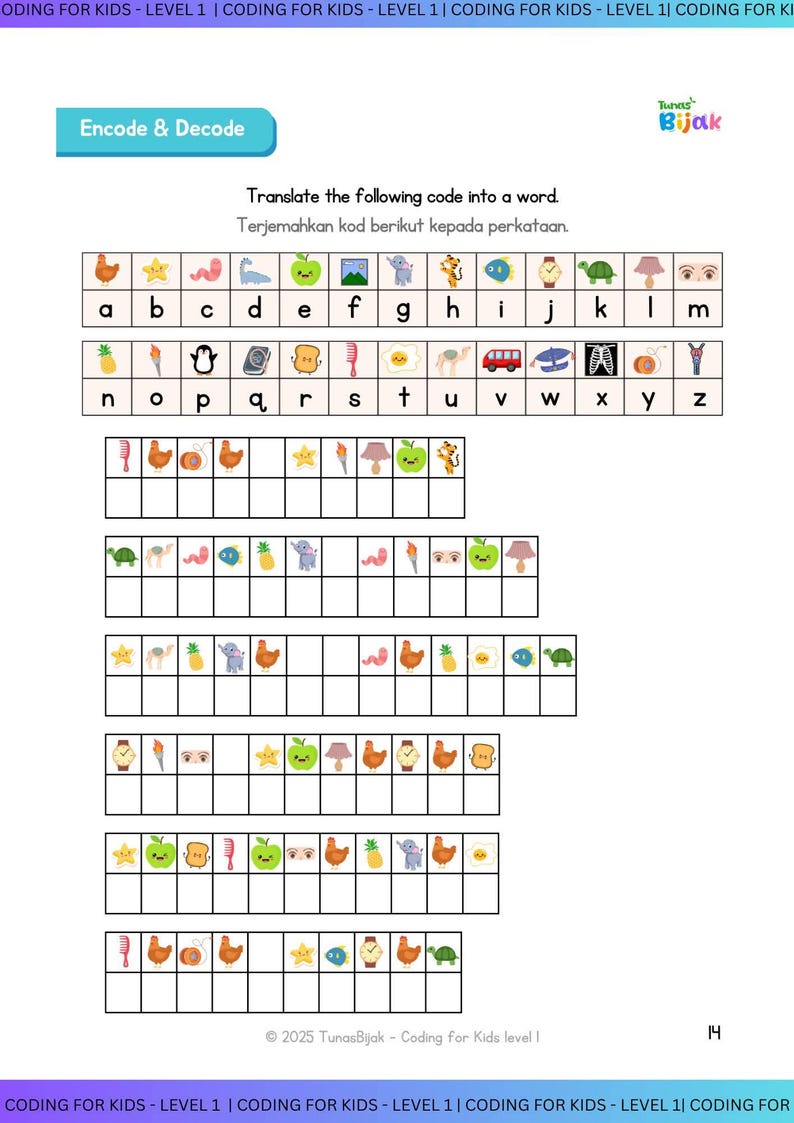Coding for Kids Worksheets | Printable STEM Activities | Unplugged ...