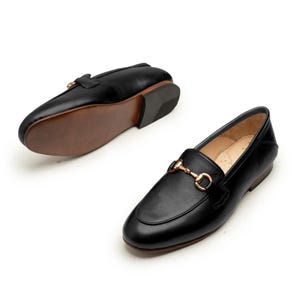 Men’s Luxury Leather Loafers, Handmade Black, Horsebit Dress Slip-On | Formal, Wedding & Business