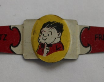 Fritz, Ring, Post Toasties, 1949, Corn Flakes, Cereal, Premium, Tin, Collectible, FREE SHIPPING, Advertising, Cartoon