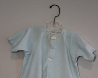 Vintage, Baby, Blue White, Robe, Dressing Gown, Kimono, Carter's, Cape, FREE SHIPPING