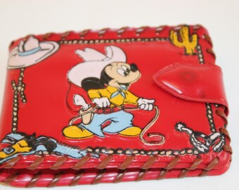 Vintage Mickey Mouse Cowboy Wallet