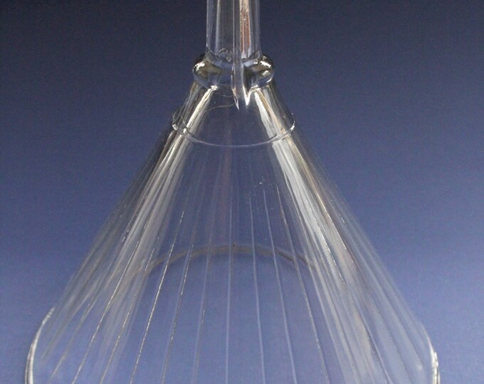 Mooney Airvent, Glass Funnel, Large Glass Funnel, Ribbed Funnel, 32 Oz