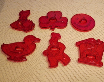 Cookie Cutters, Holiday Cookie Cutters, Smiley, Holly Hobby, Baker, Hickory Dickory Dock, Duck, FREE SHIPPING, CLEARANCE