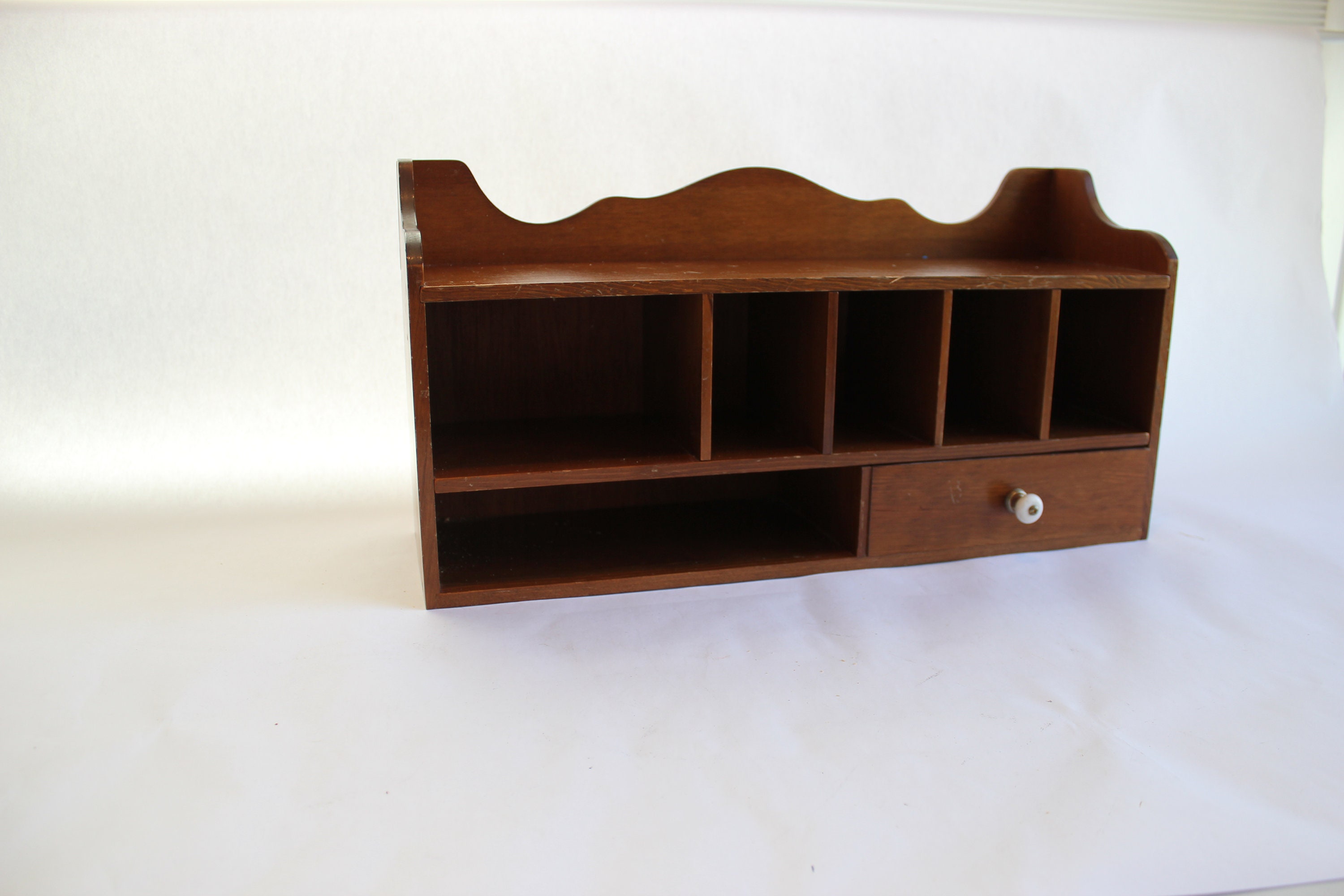 Shelf Wooden Shelf Drop Zone Nicnak Shelf Drawer Mail Etsy