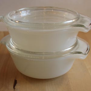 Casserole, Milk Glass, Set, Anchor Hocking, Fire King, Dish, Individual Casserole, Nuts, Candy, Dessert, Cobler