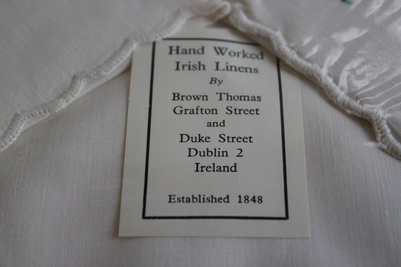 Shamrock Irish Linen Placemat and Napkin Set Placemat Etsy