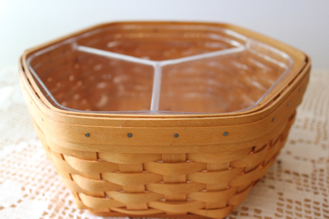 Longaberger Generations Basket Storage Serving Divided Etsy