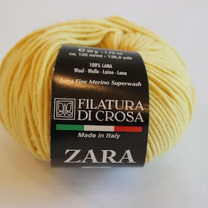 Yarn, Zara, Fine, Filatura Di Crosa, Wool, Merino, FREE SHIPPING