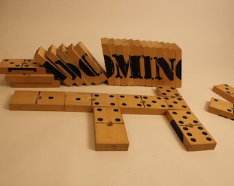 Large Dominos, Wooden, Set