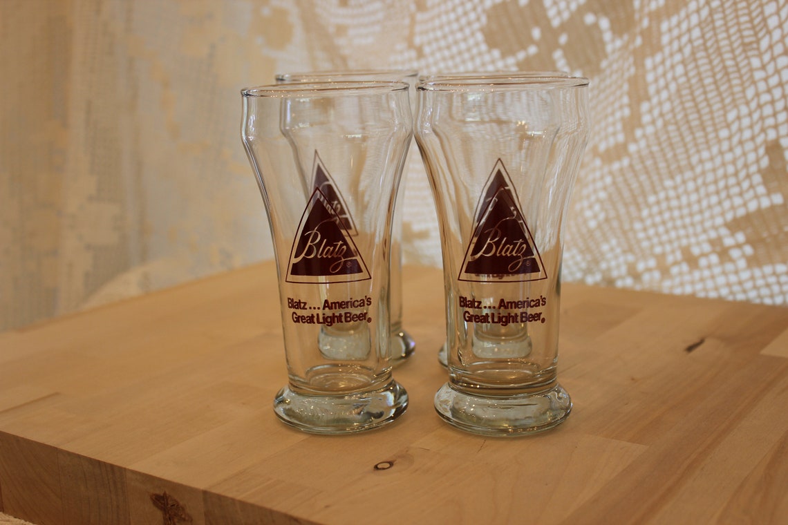 Blatz Beer Glass Cocktail Glassware Collectible Set of Etsy Australia