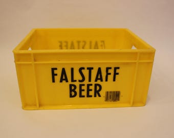 Vintage Falstaff Beer Crate:  12-pack litter-proof Ppckage