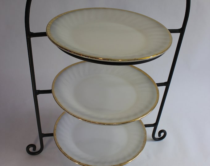 Plate Rack Tiered Plate Stand Buffet Serving Plate Etsy