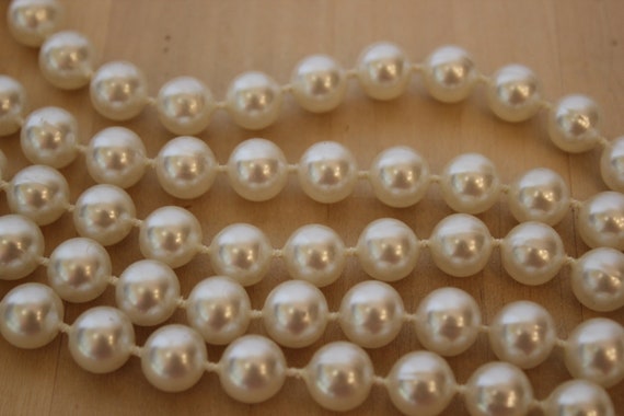 Beaded, Necklace, Faux Pearl, White Beads, Weddin… - image 5