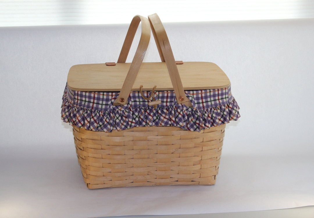 Longaberger Picnic Basket, Longaberger, Natural, Picnic, Storage, 1999 - Etsy Longaberger Picnic Basket, Longaberger, Natural, Picnic, Storage, 1999 - Etsy