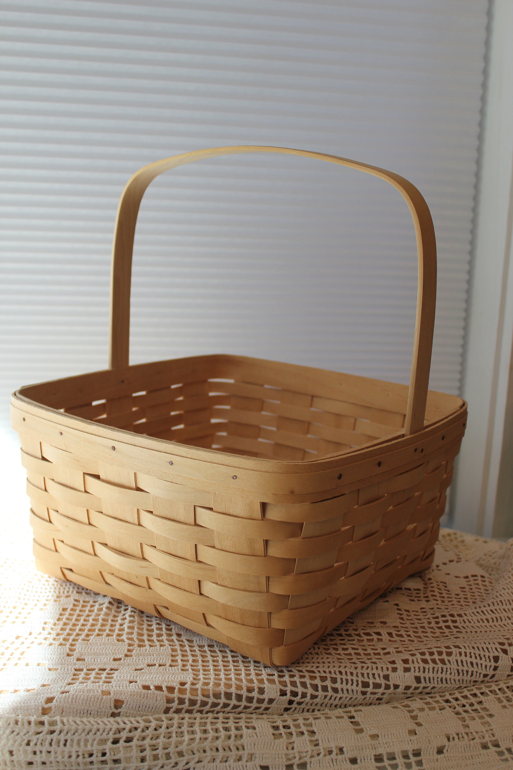 Large Square Basket With Handles - Etsy