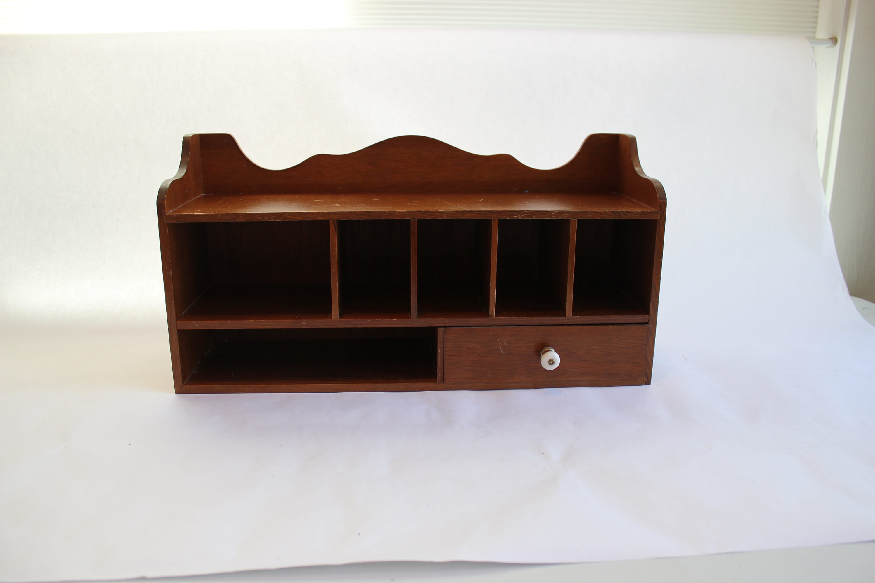 Shelf Wooden Shelf Drop Zone Nicnak Shelf Drawer Mail Etsy