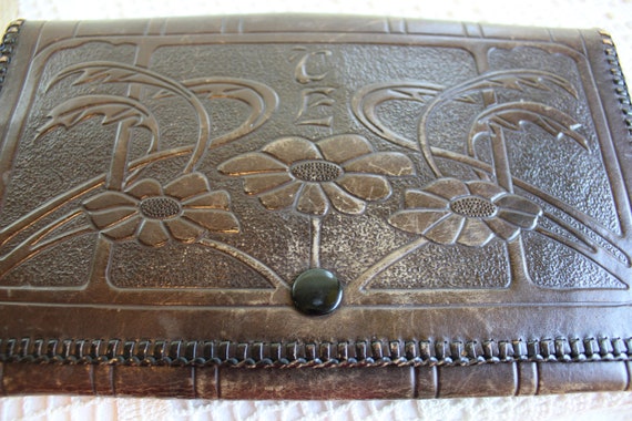 Vintage Leather Purse, Belt Purse, Fanny Pack, Ha… - image 9