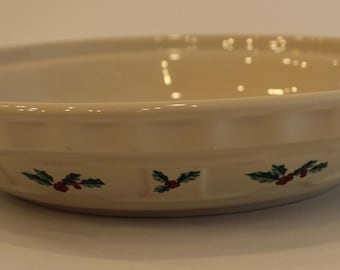 Christmas, Pie, Plate, Pan, Longaberger, Dip