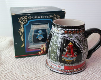 Jarra de cerveza Budweiser vintage: Anheuser-Busch A & Eagle, 1992, edición limitada