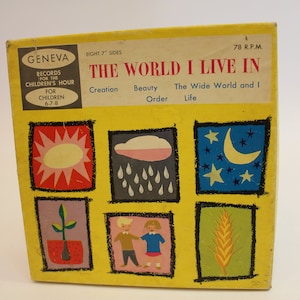 Children&#39;s, Record, The World I Live In, 78 RPM, Geneva Records, Children&#39;s Hour