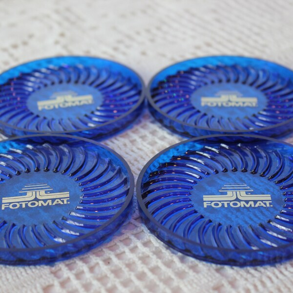 Retro Glass Coasters Etsy