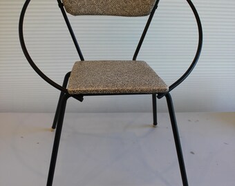 Childs, Hoop, Chair, Retro, MCM, Iconic, Designer, Metal, Wood, Children's Furniture, Seat