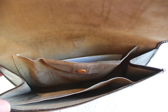 Vintage Leather Purse, Belt Purse, Fanny Pack, Ha… - image 4