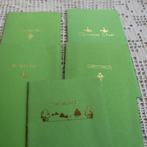 Tarjeta de Navidad, Folleto, Carta, Ann Elizabeth Miller, Navidad, Poesía, Conjunto de 5, Tarjeta, Poema, Iowa, ENVÍO GRATIS, LIQUIDACIÓN