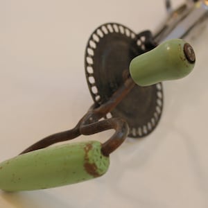 Hand Held Beater, Beater, Rotary Beater, Edlund, Green Wooden, Handle, FREE SHIPPING