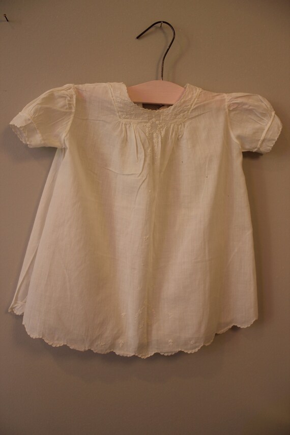 Vintage Christening Gown with  Slip, Baby Dress, … - image 1